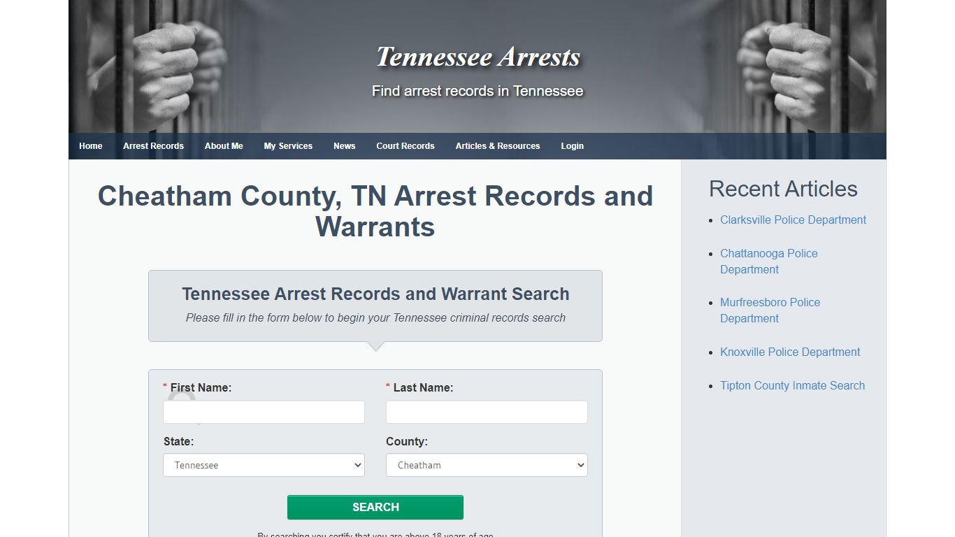 Cheatham County, TN Arrest Records and Warrants